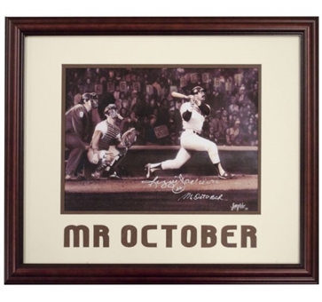 Reggie Jackson Signed Framed "Mr.October" Longordo Print